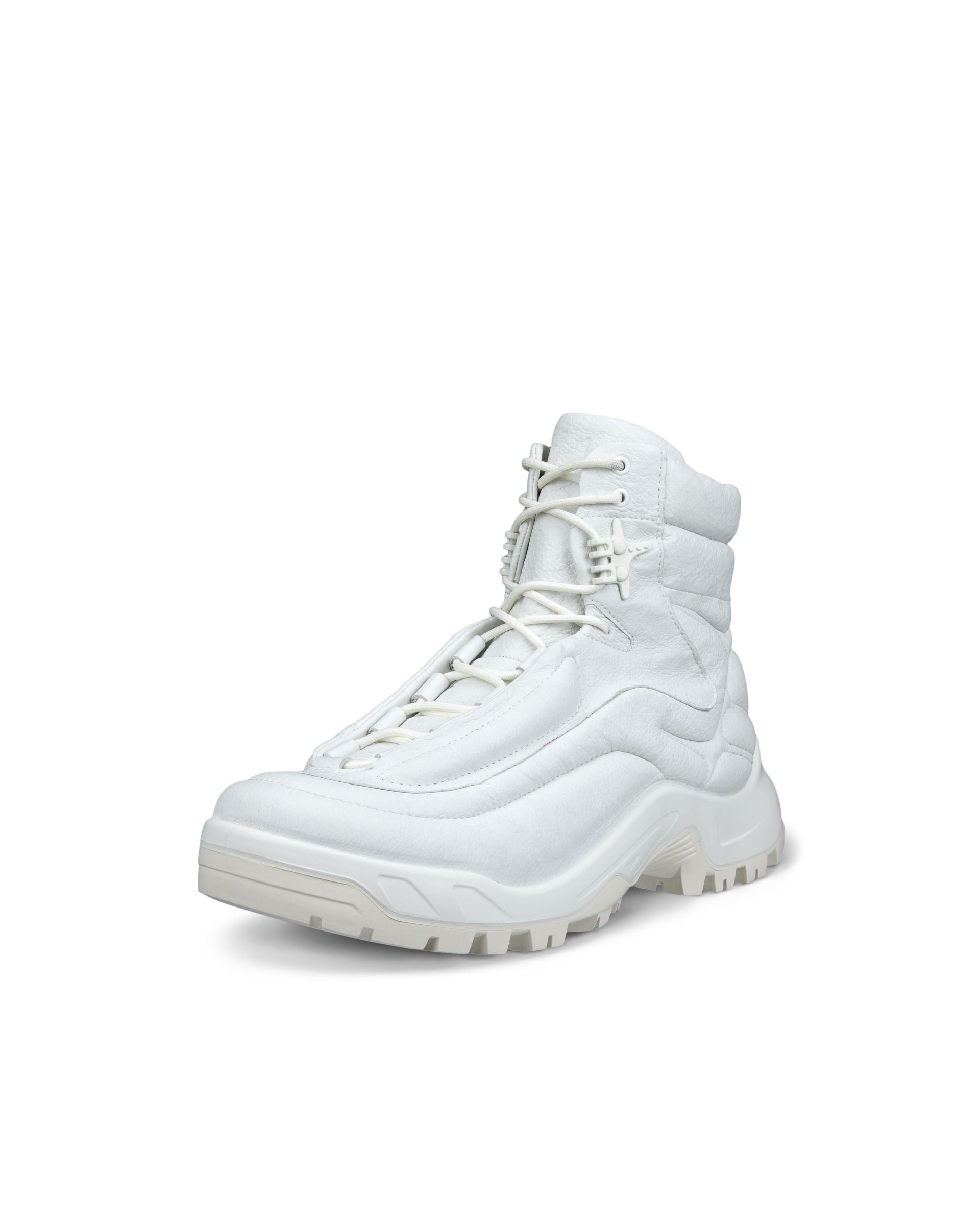 Men's ECCO® Offroad Leather Outdoor Ankle Boot - White - Main