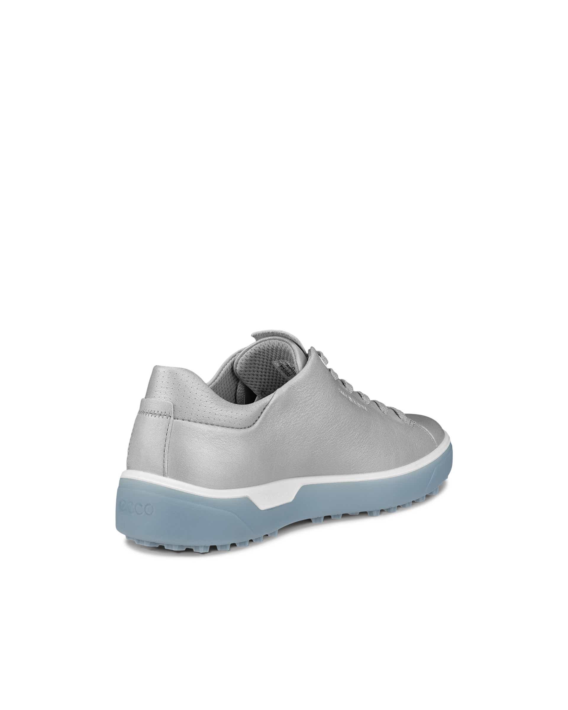 Women's ECCO® Golf Tray Leather Golf Shoe - Metallics - Back