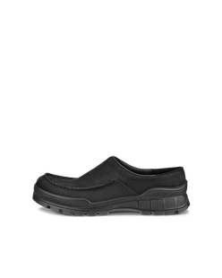 Men's ECCO® Track 25 Nubuck Clog - Black - Outside