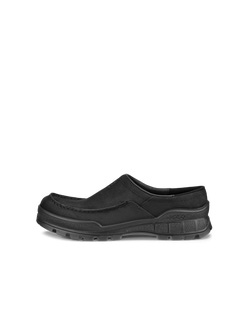 Men's ECCO® Track 25 Nubuck Clog - Black - Outside