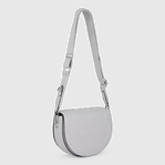 ECCO® Wave Leather Saddle Bag - Grey - Main