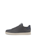 Men's ECCO® Street Lite Leather Sneaker - Grey - Outside