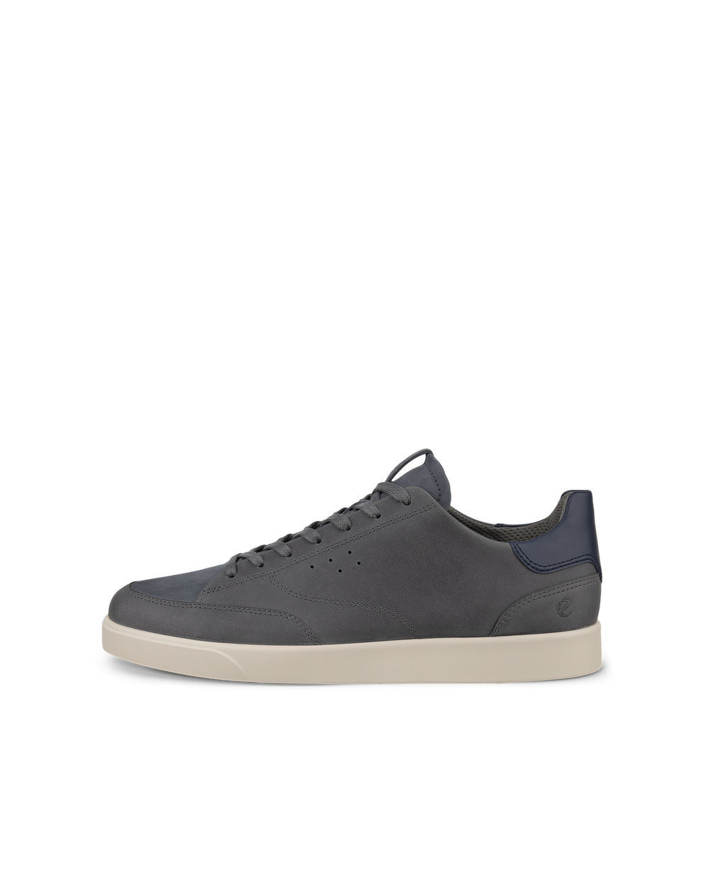 Men's ECCO® Street Lite Leather Sneaker - Grey - Outside