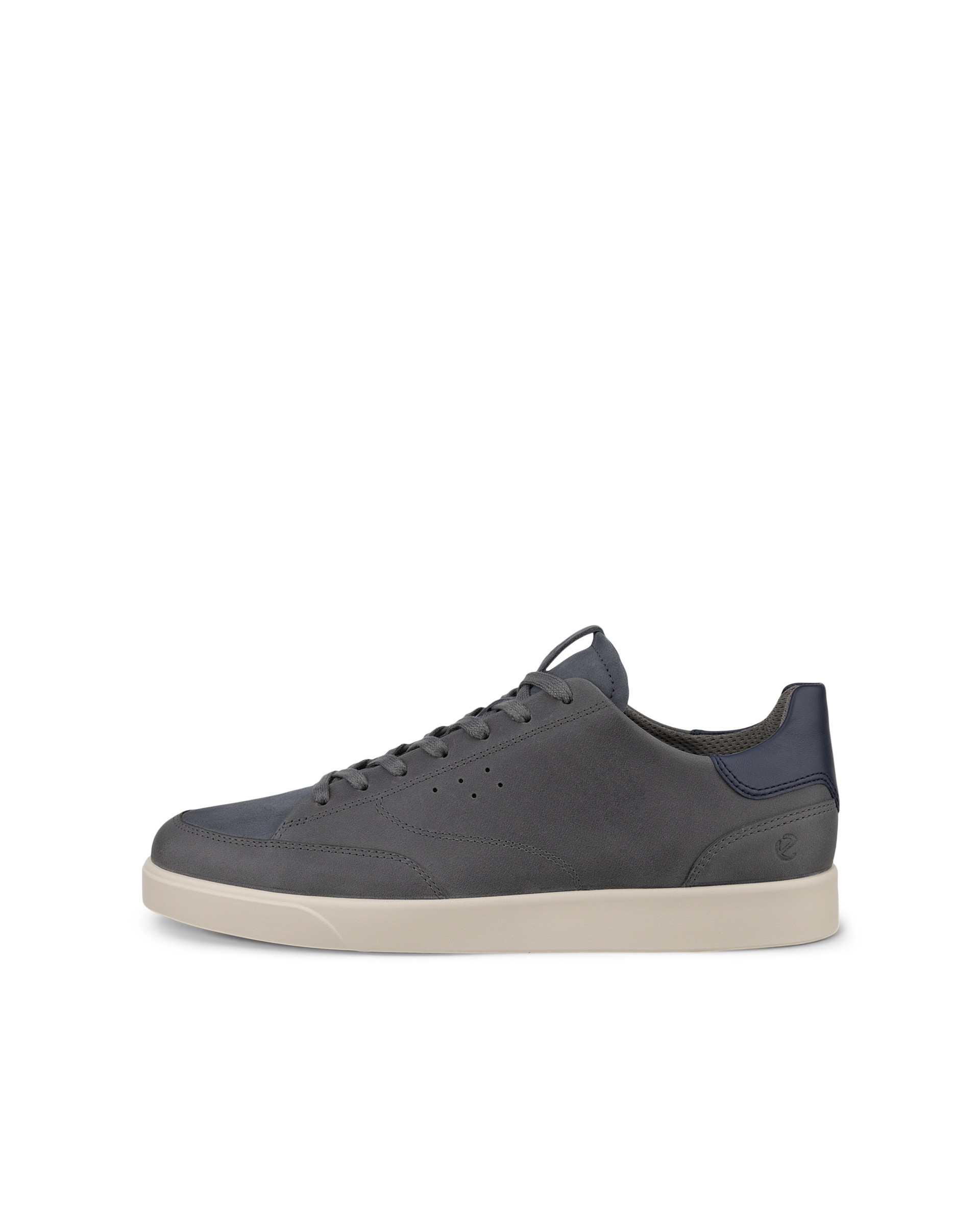 Men's ECCO® Street Lite Leather Sneaker - Grey - Outside