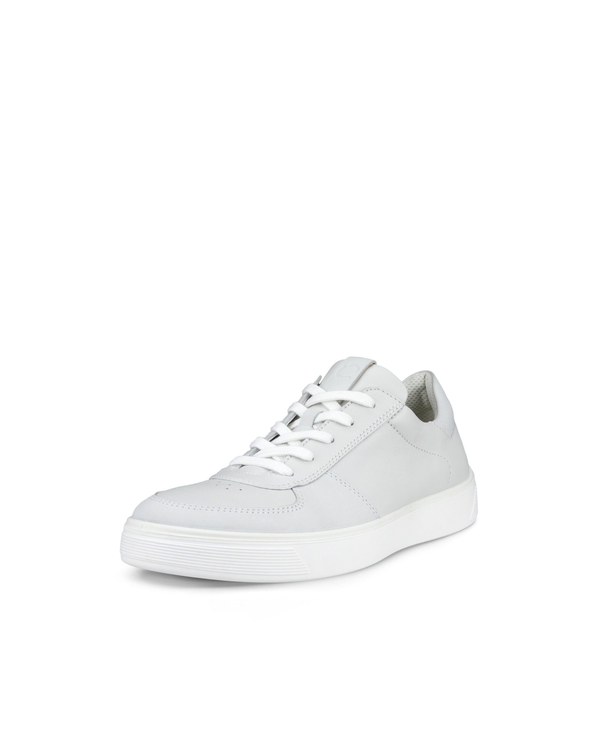 Men's ECCO® Street Tray Leather Sneaker - White - Main