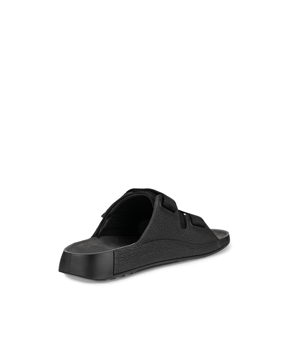 Men's ECCO® Cozmo Leather Two Strap Sandal - Black - Back