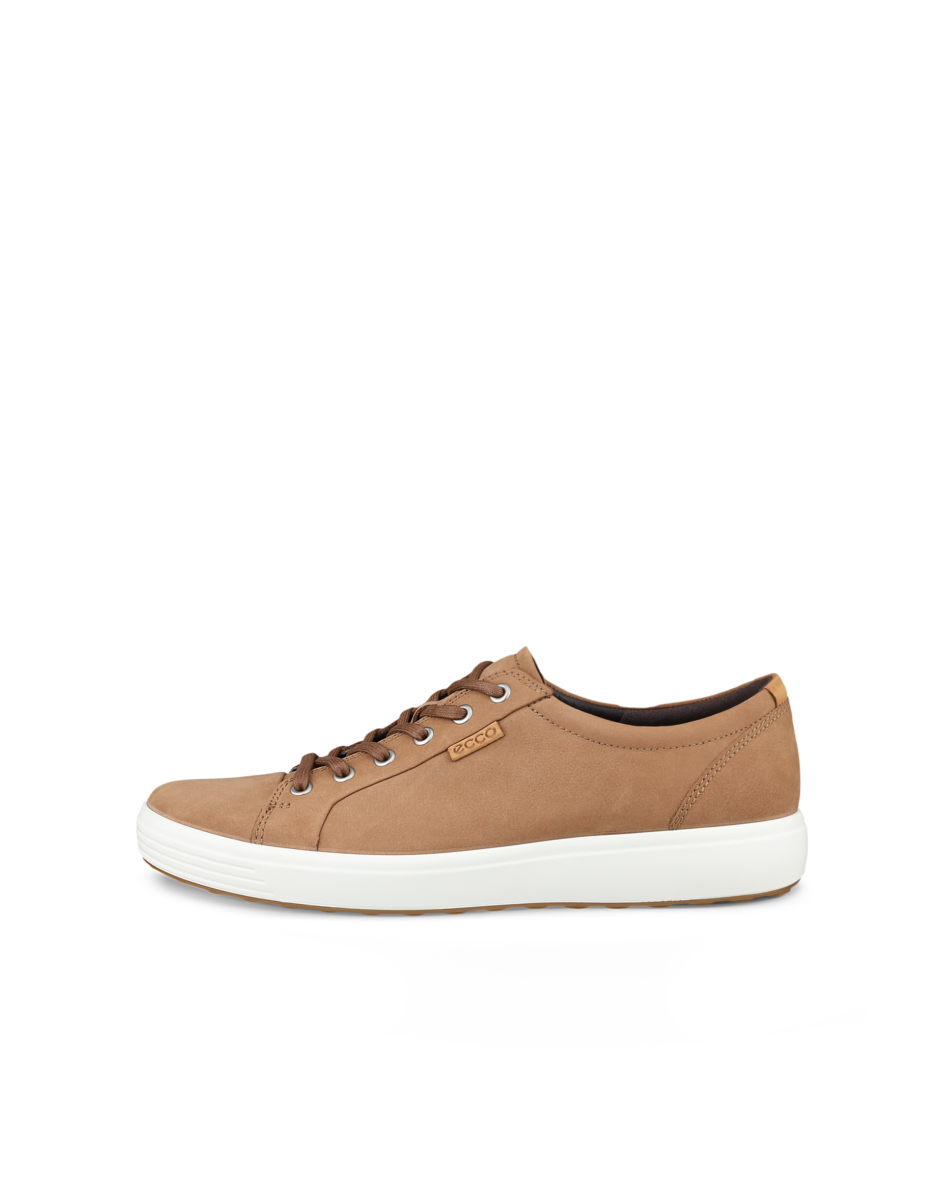 Men's ECCO® Soft 7 Nubuck Sneaker | Brown
