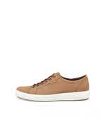 Men's ECCO® Soft 7 Nubuck Sneaker - Brown - Outside