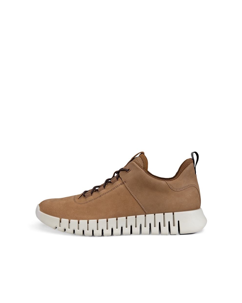 Men's ECCO® Gruuv Nubuck Sneaker - Brown - Outside