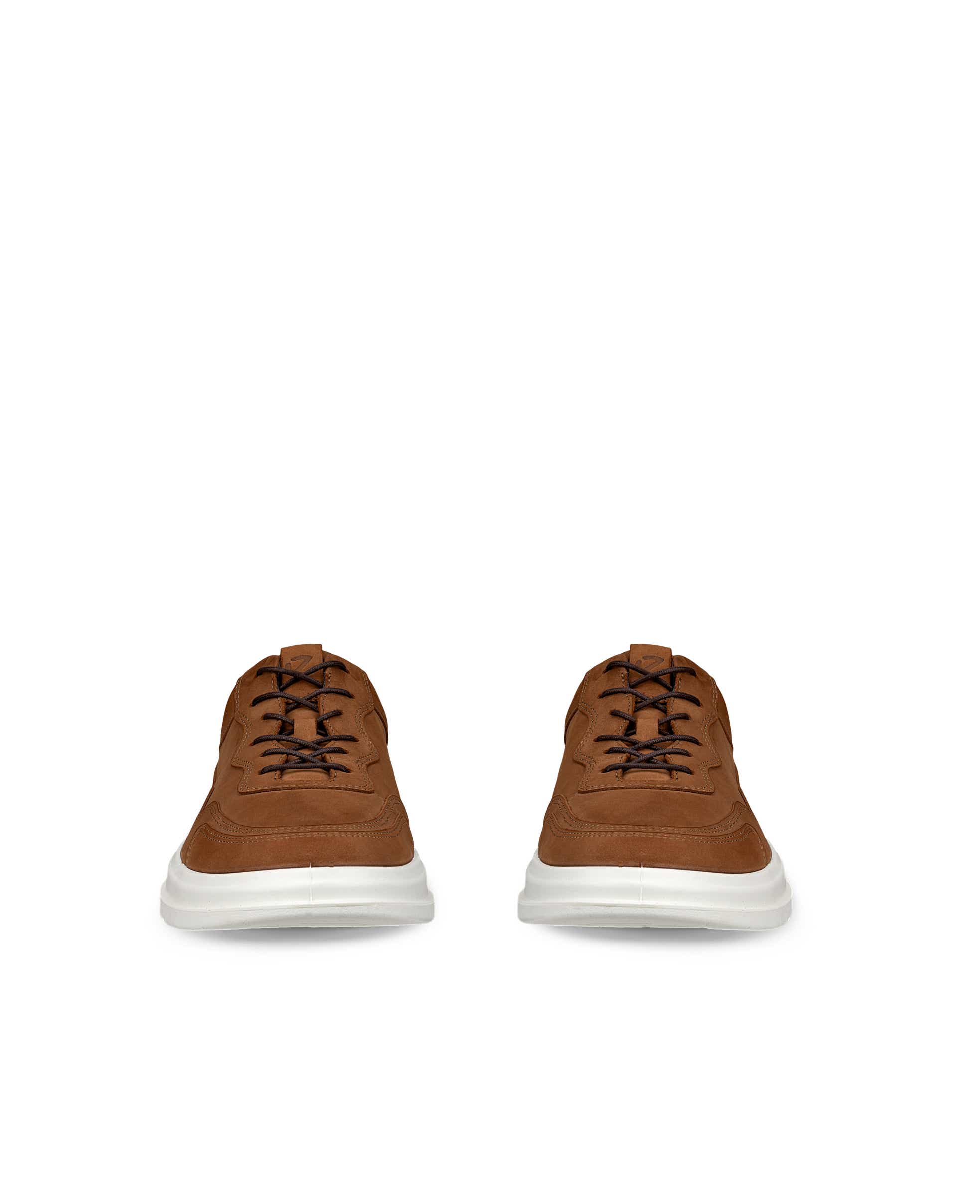 Men's ECCO® Day Nubuck Sneaker - Brown - Front pair