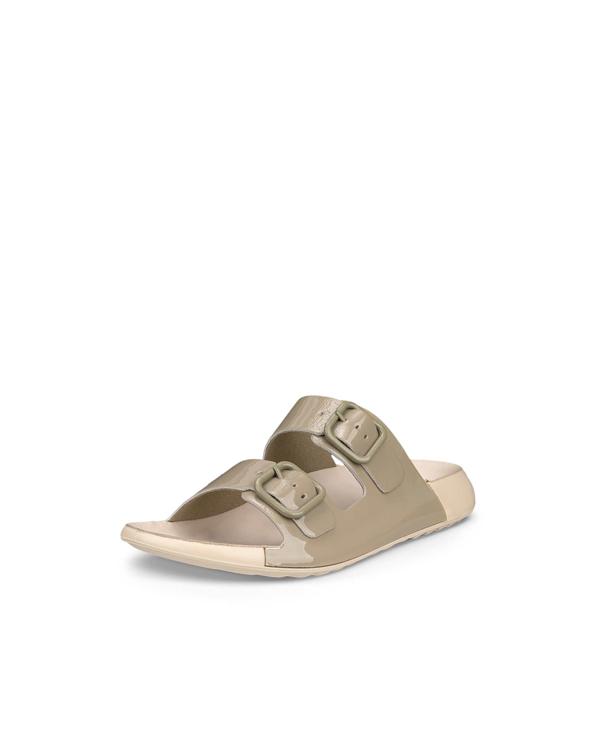 ECCO Cozmo Sandal ウィメンズ レザー2ストラップサンダル - 緑 - Main