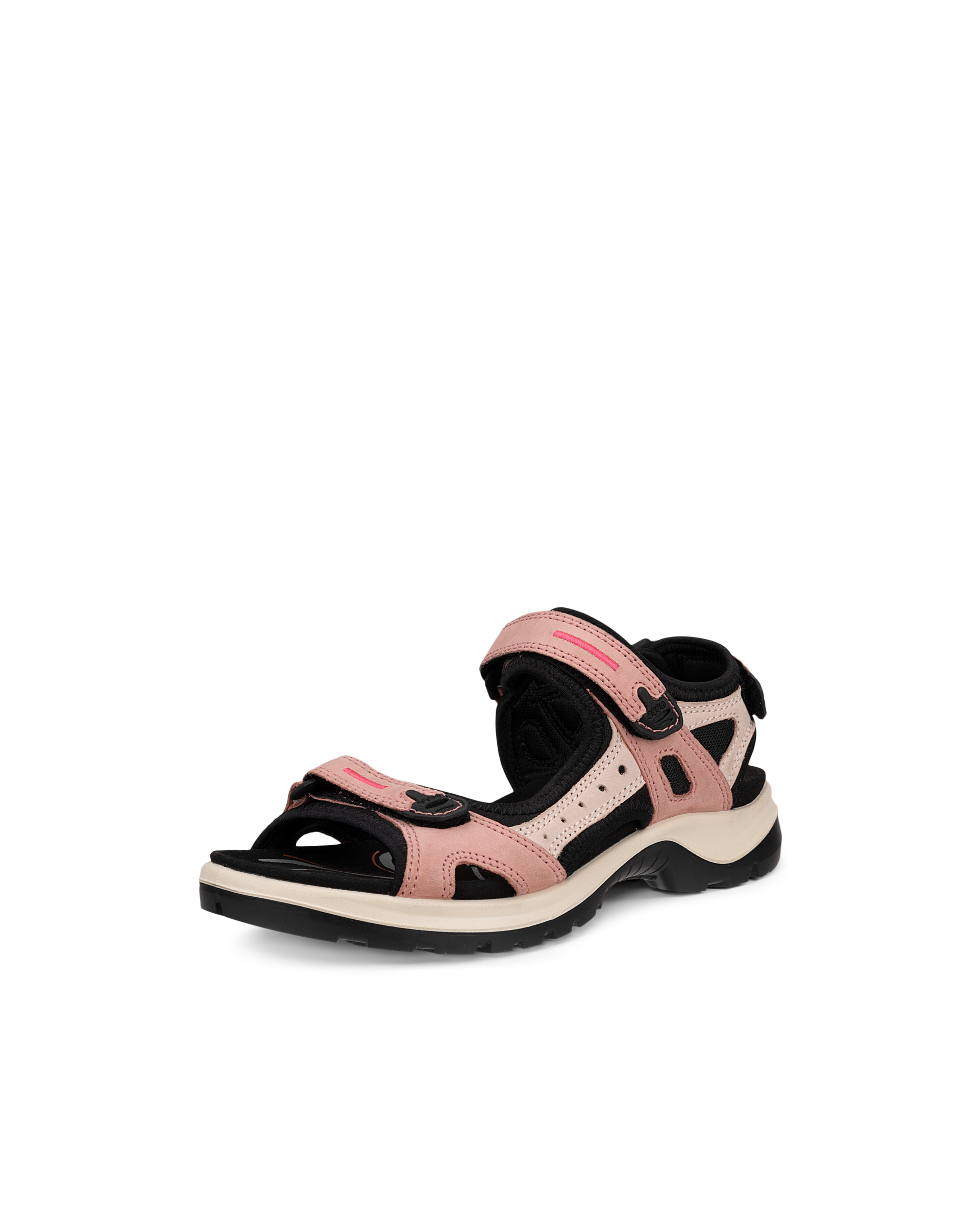 Women's ECCO® Offroad Yucatan Nubuck Walking Sandal - Pink - Main