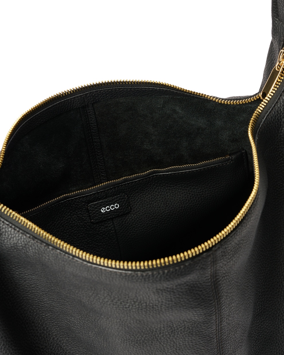 ECCO HOBO BAG LARGE - Black - Inside