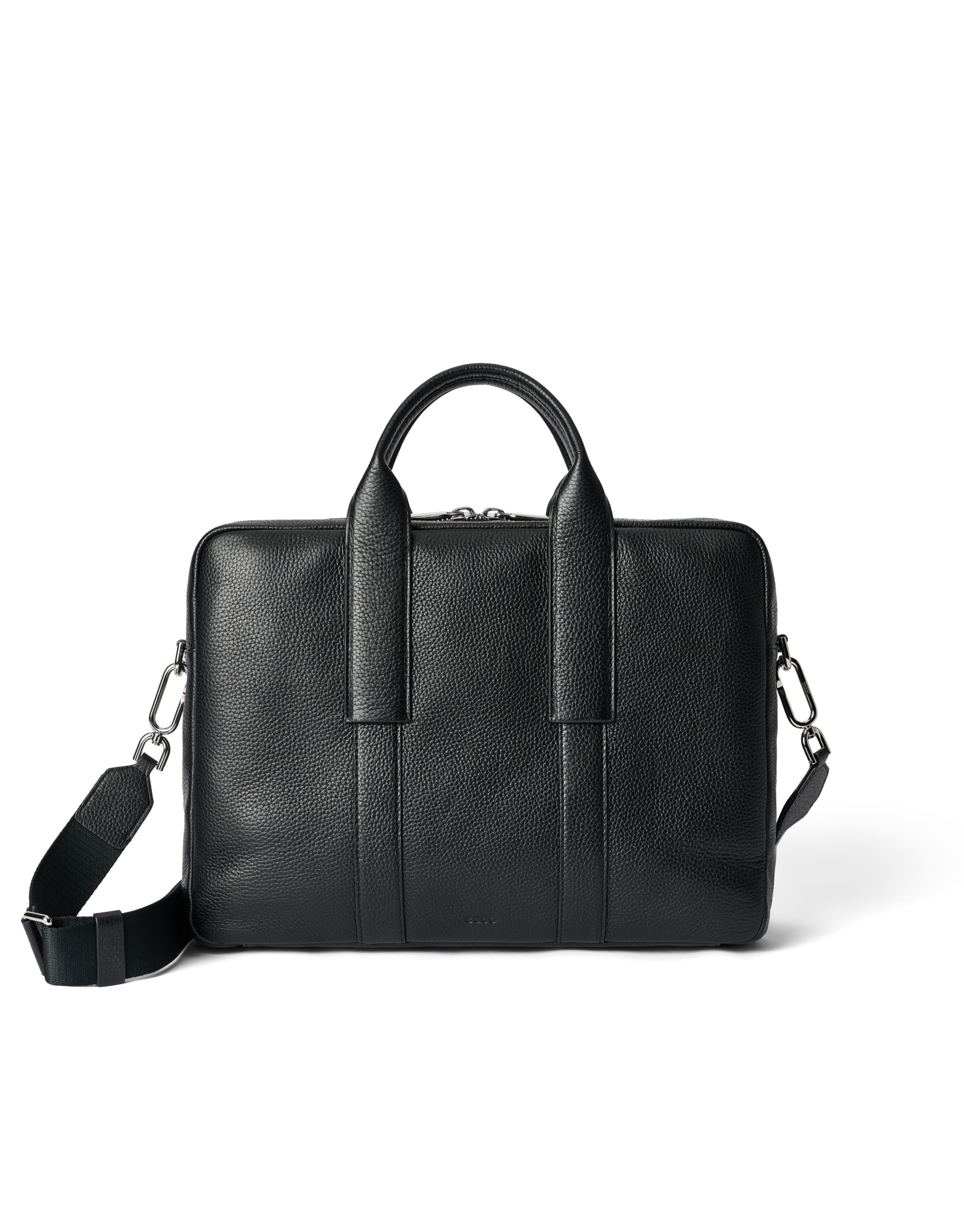 ECCO Laptop Bag Pebbled  Leather - Black - Main