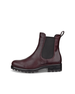 Botas Chelsea de piel ECCO® Modtray para mujer - Violeta - Outside