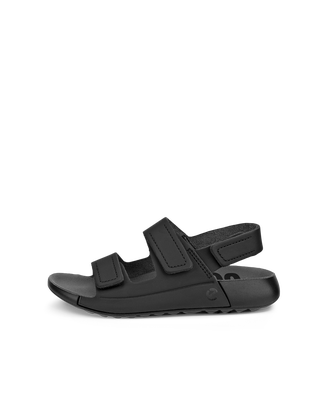 Sandalias con dos tiras de piel ECCO® Cozmo para niño/a - Negro - Outside