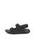 Sandalias con dos tiras de piel ECCO® Cozmo para niño/a - Negro - Outside