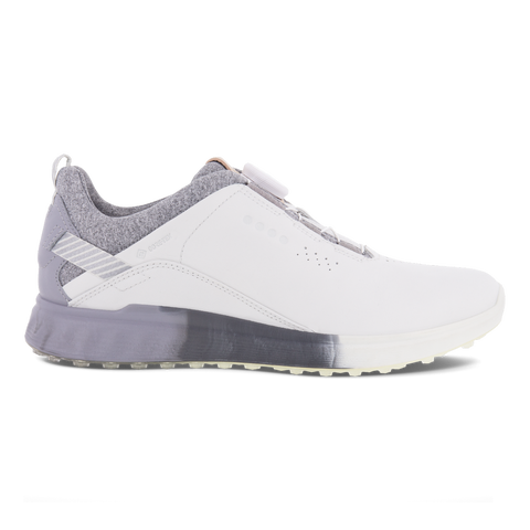 ECCO Women's S-three Golf Shoes With Boa - White - Outside