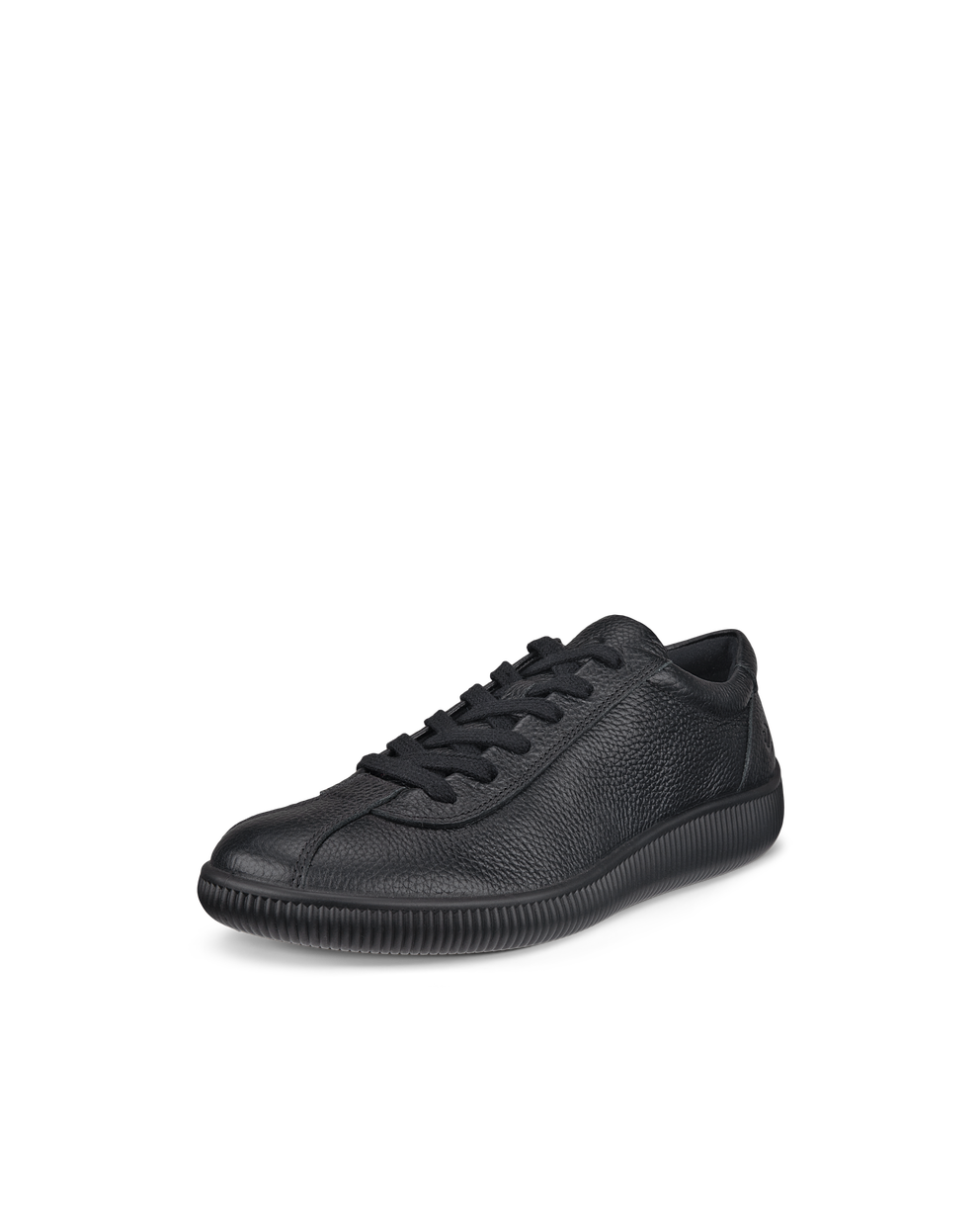 Men's ECCO® Soft Zero Leather Sneaker - Black - Main