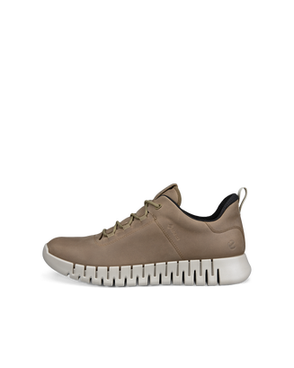 ECCO® Gruuv baskets en nubuck Gore-Tex pour homme - Brun - Outside