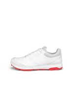 Women's ECCO® Golf Biom Hybrid 3 Leather Shoe - White - Outside