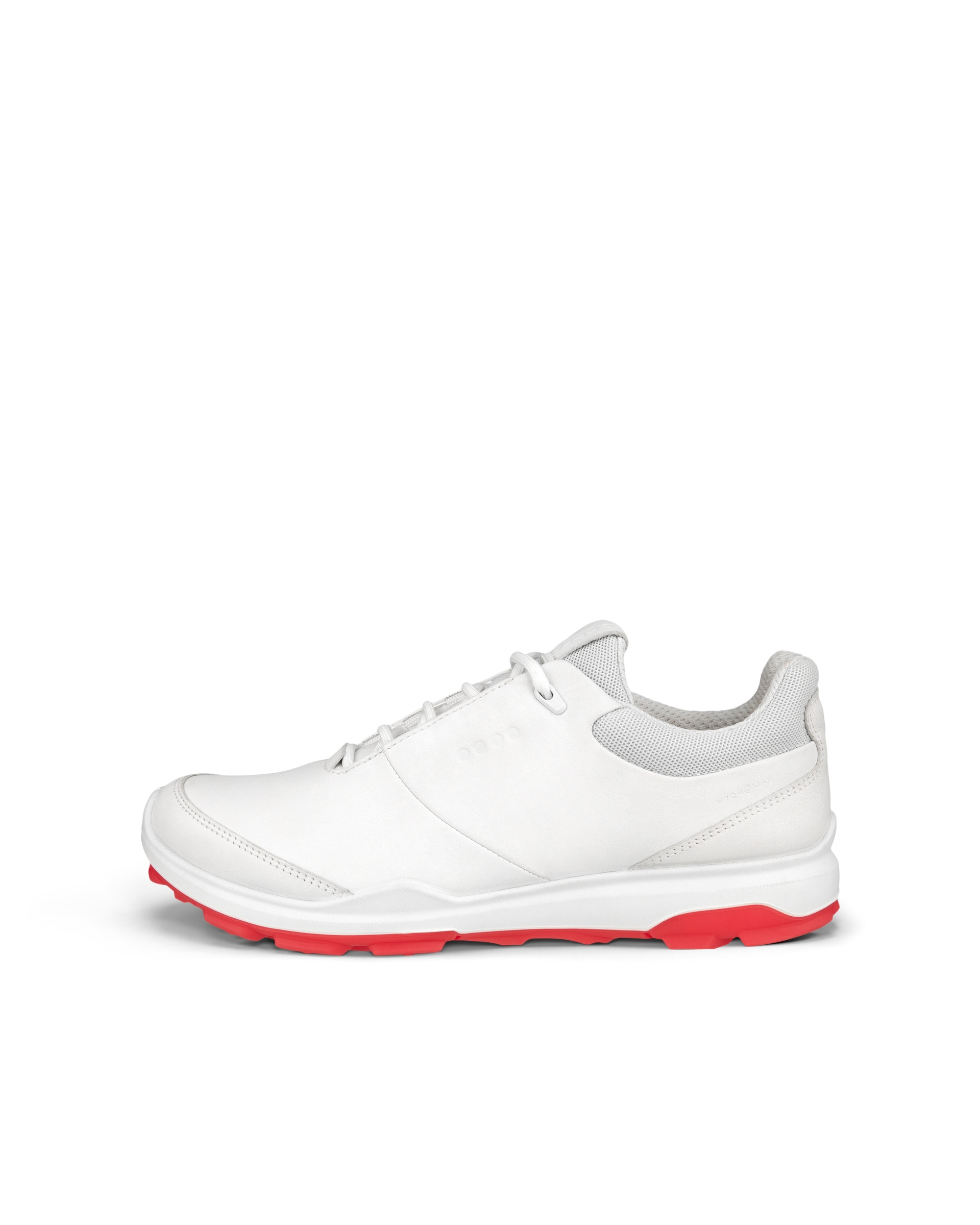 Zapatos golf de piel ECCO® Golf Biom Hybrid 3 para mujer - Blanco - Outside