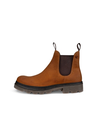 ECCO Men Grainer Chelsea Boots - Brown - Outside