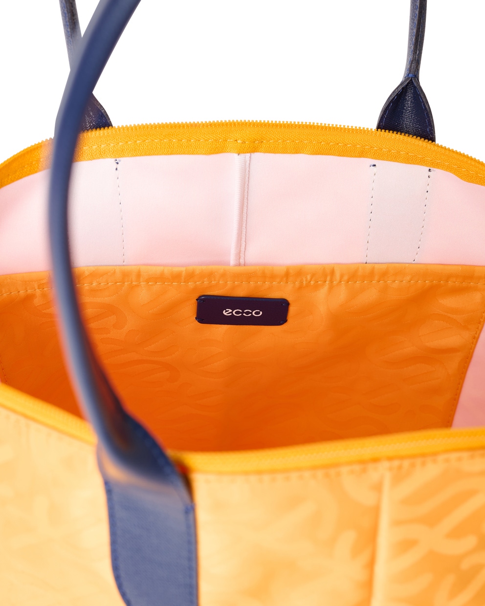 ECCO Tote Go Light E Wave レザートートバッグ - Orange - Inside