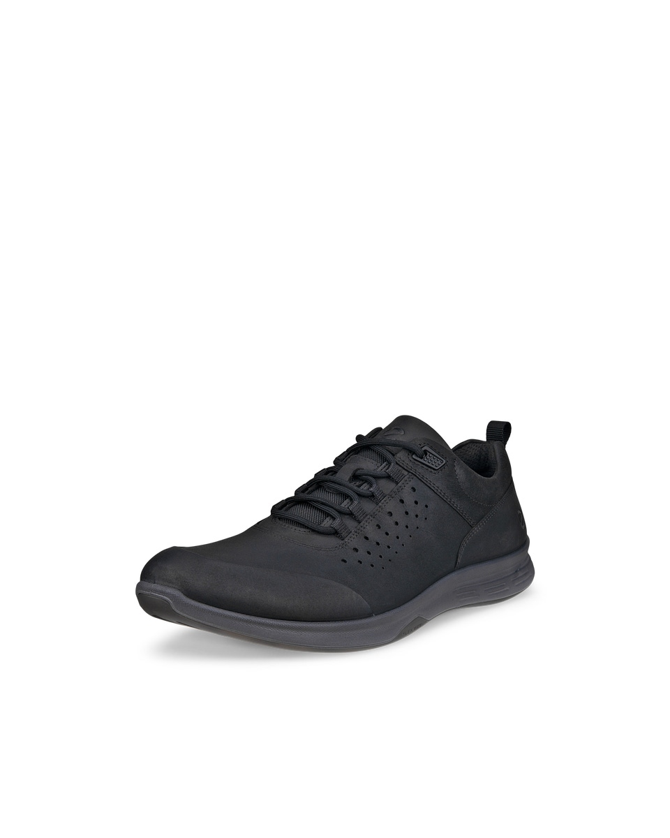 Men s ECCO Exceed Nubuck Walking Shoe Black