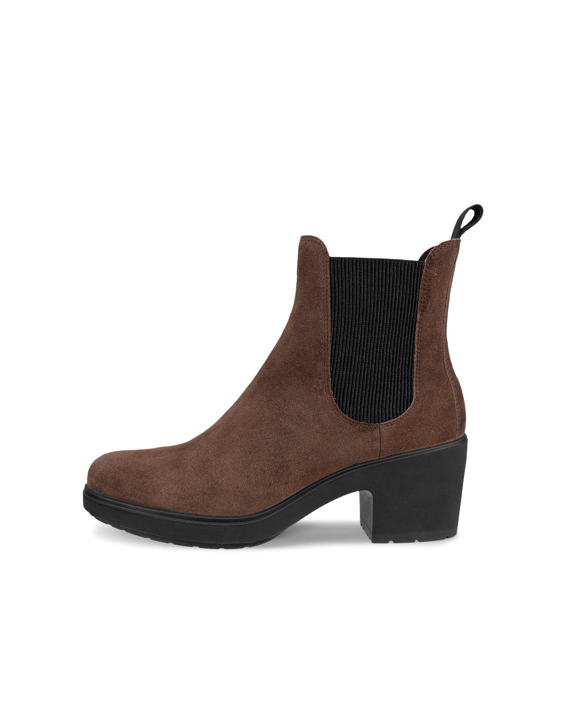 ECCO® Metropole Zurich botte Chelsea en daim pour femme - Brun - Outside