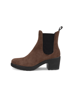 Women's ECCO® Metropole Zurich Leather Chelsea Boot - Brown - Outside