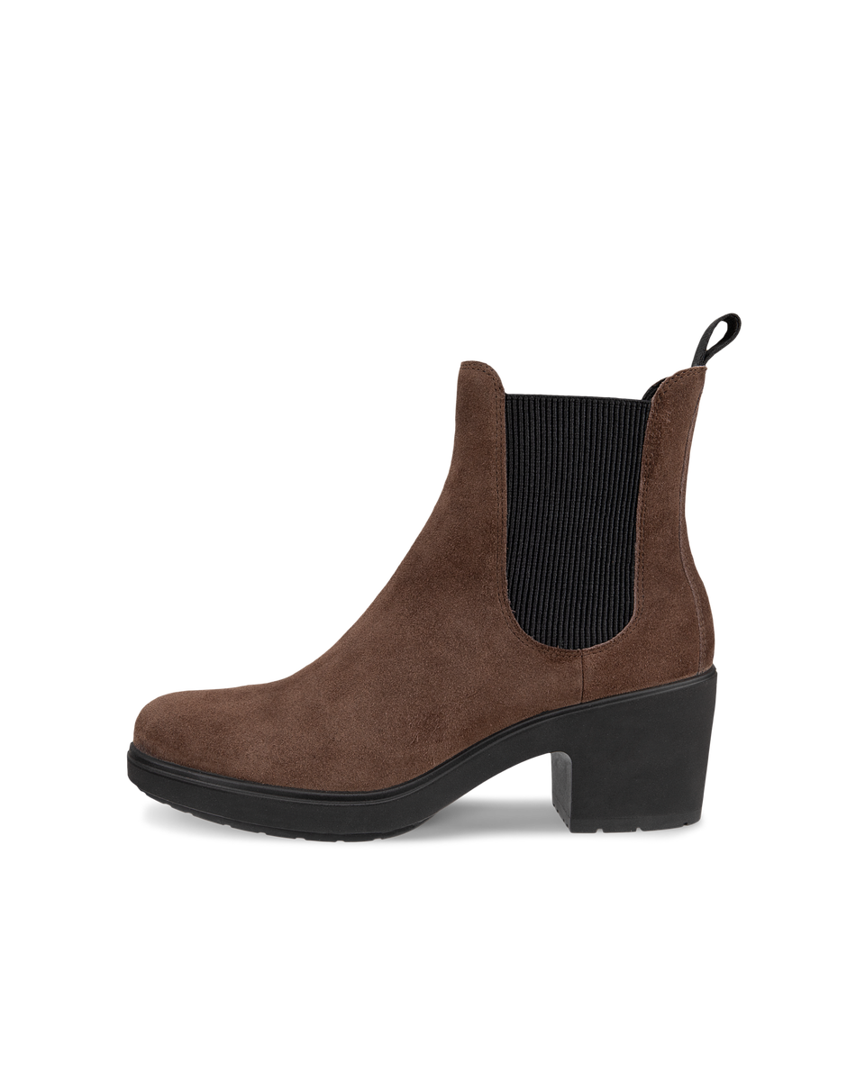 ECCO Metropole Zurich Womens Tall Chelsea Boots - Pruun - Outside