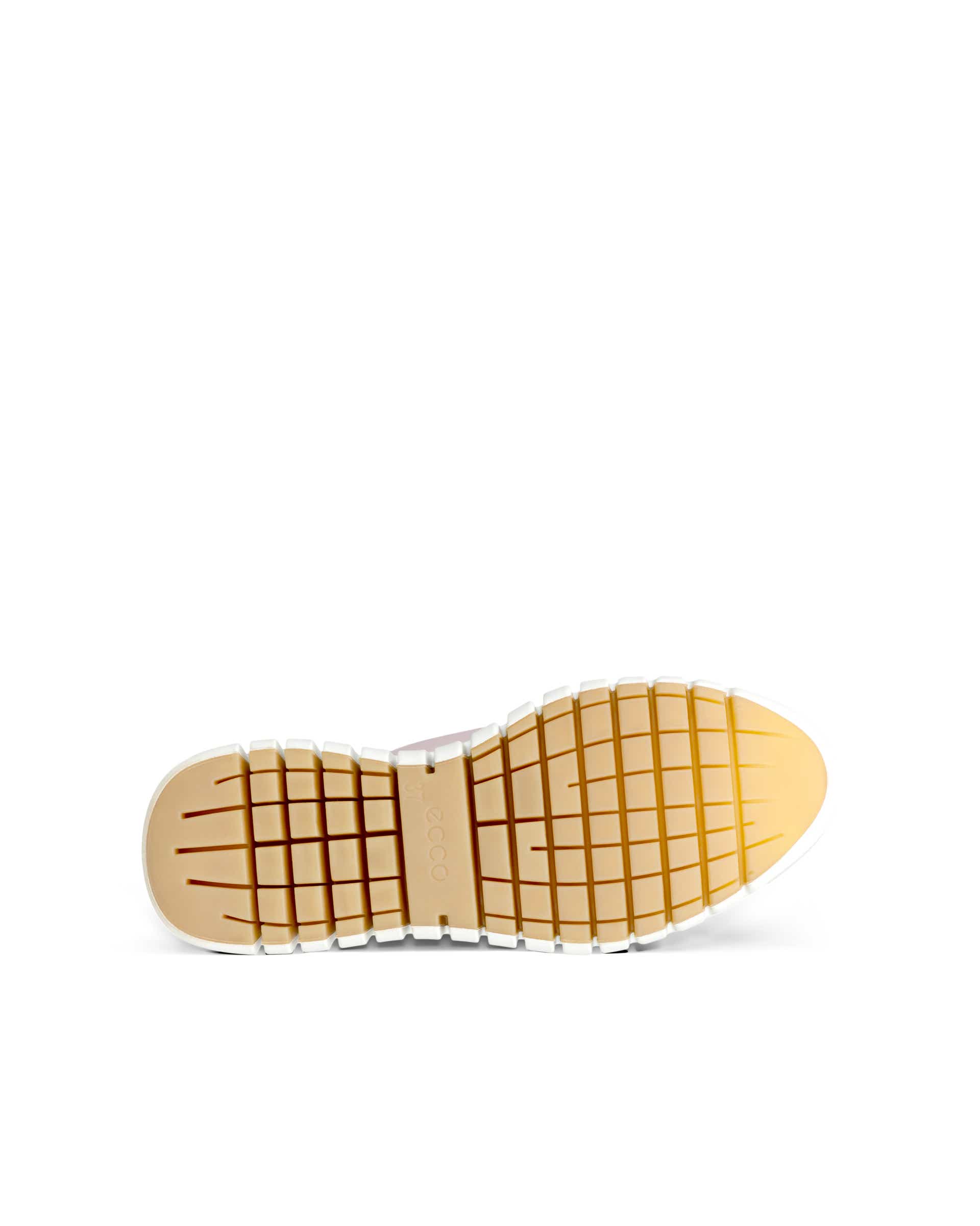 ECCO Gruuv Flexible Sole ウィメンズ レザースニーカー - ピンク - Sole
