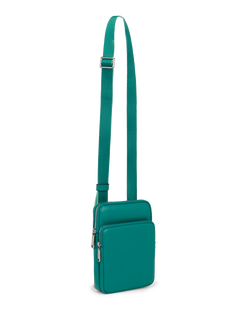 ECCO® Flat Pouch sac bandoulière cuir - Vert - Main