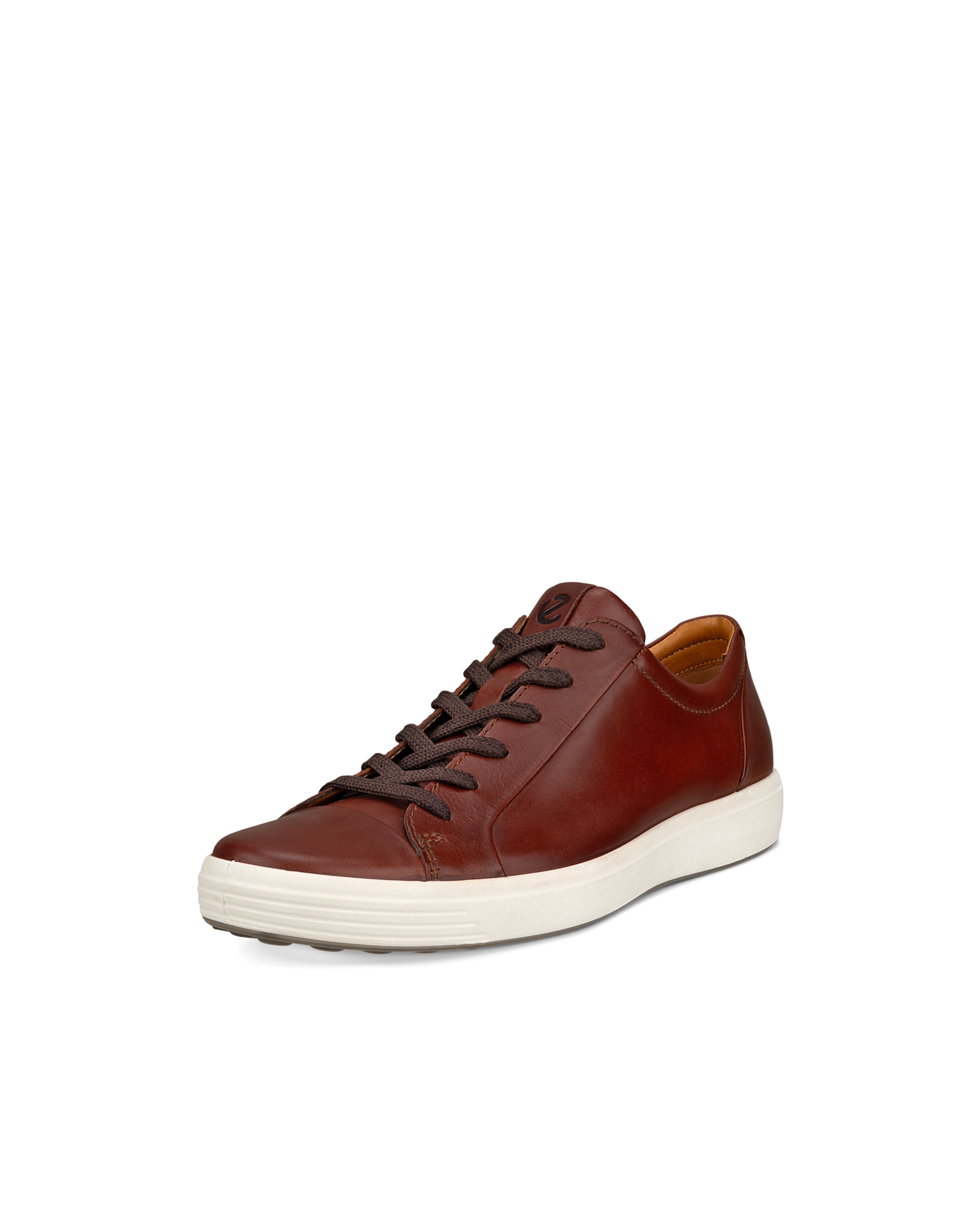 Men's ECCO® Soft 7 Nubuck Sneaker - Brown - Main