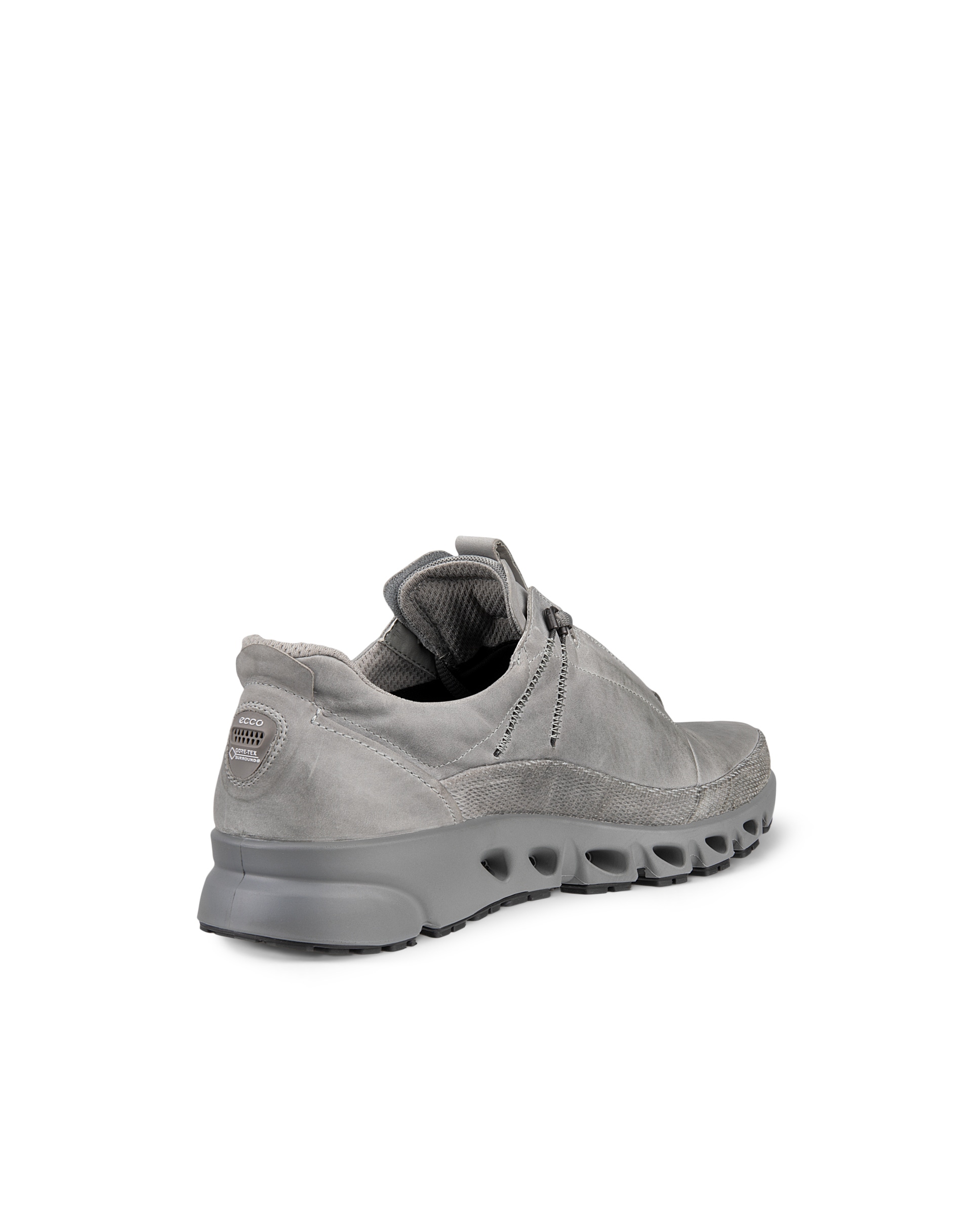 Men's ECCO® Multi-Vent Nubuck Gore-Tex Shoe - Grey - Back