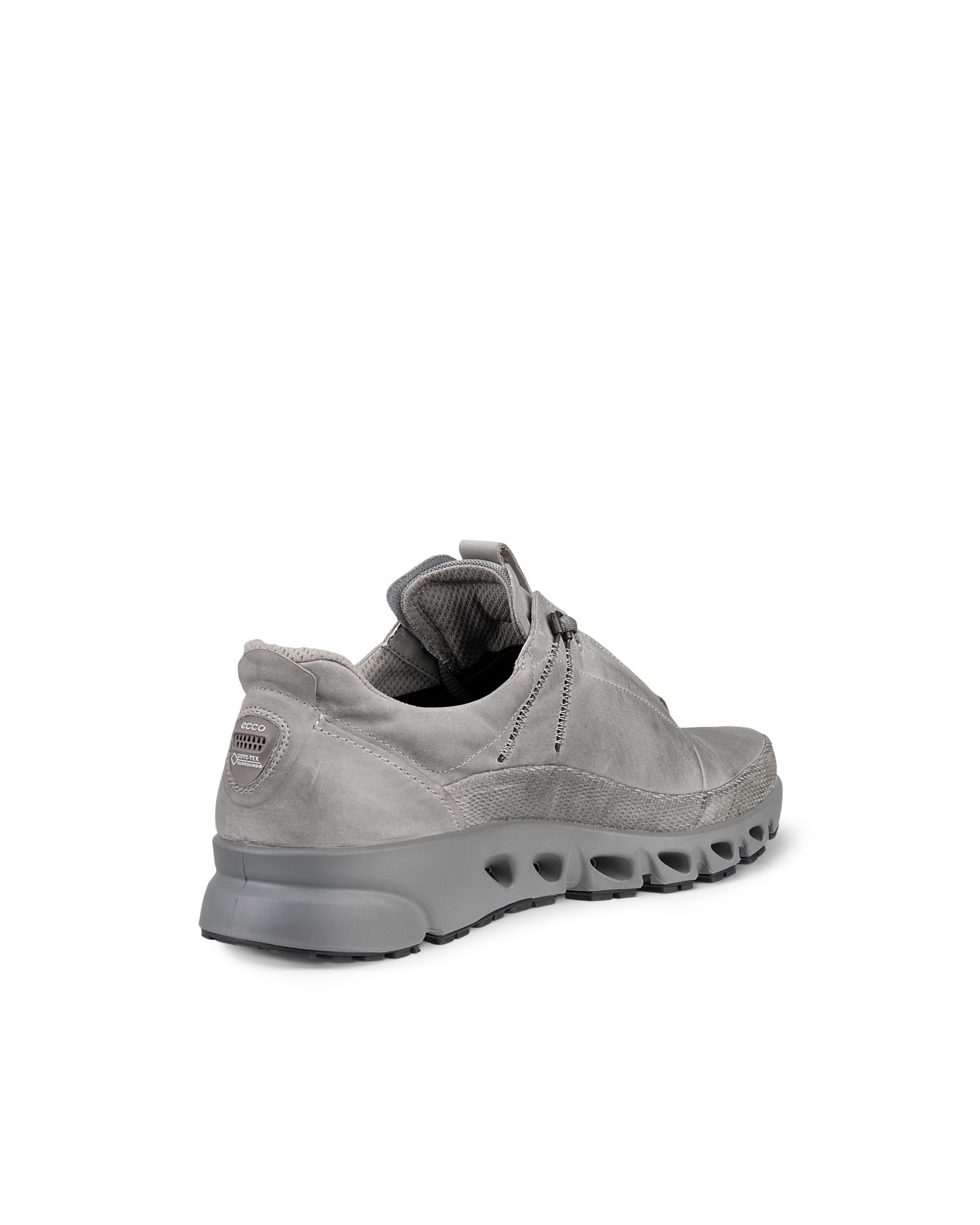 ECCO Multi Vent Low メンズ ヌバックGore-Texアウトドアスニーカー - 灰色 - Back
