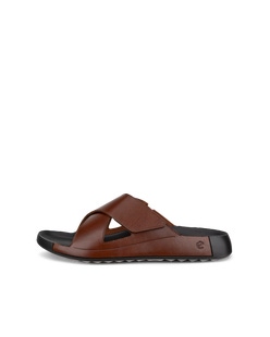 ECCO COZMO MEN'S SANDAL - Brown - Outside