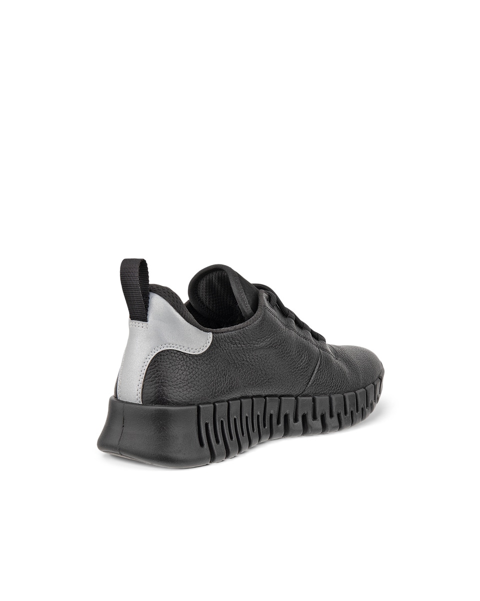 ECCO Gruuv ウィメンズ レザーGore-Texスニーカー | Black