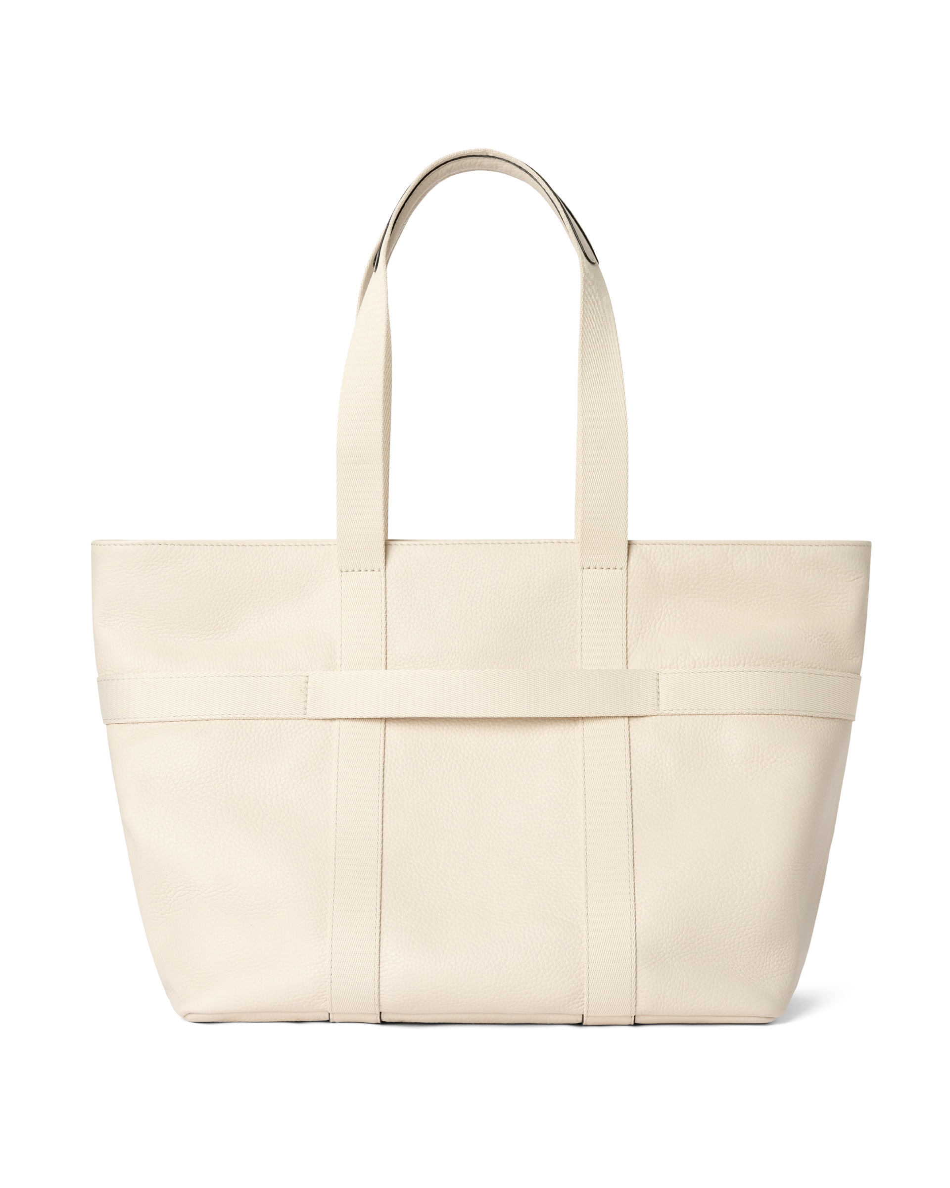 ECCO® Globetrotter Waterproof Pebbled Leather Tote Bag - Beige - Back