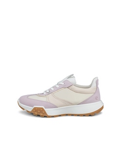 Women's ECCO® Retro Leather Sneaker - Multicolor - Outside