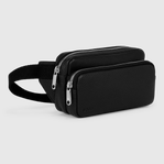 ECCO® Textureblock Leather Waist Bag - Black - Main