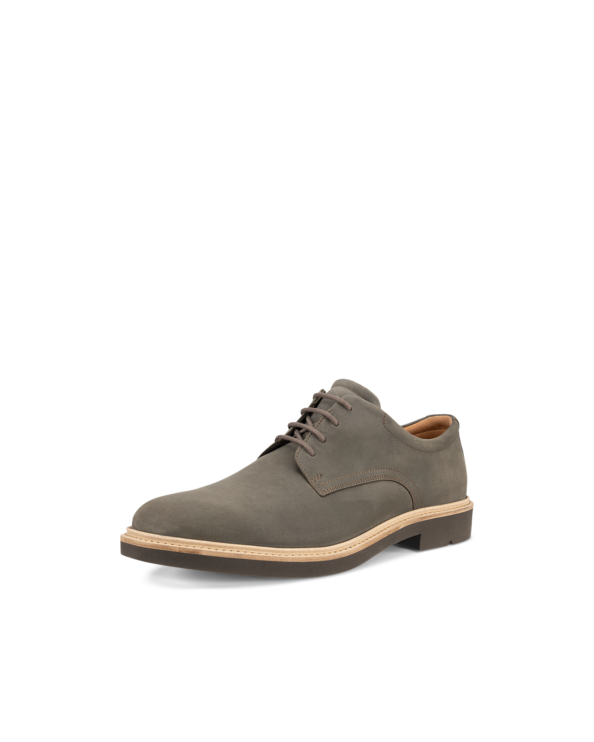 Men's ECCO® Metropole London Nubuck Derby Shoe - Grey - Main