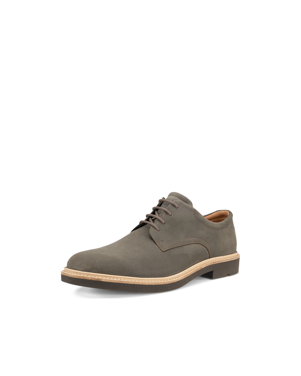 Men's ECCO® Metropole London Nubuck Derby Shoe - Grey - Main