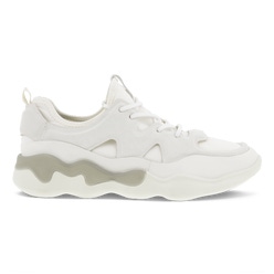 Women's ECCO® Elo Leather Sneaker - White - Outside