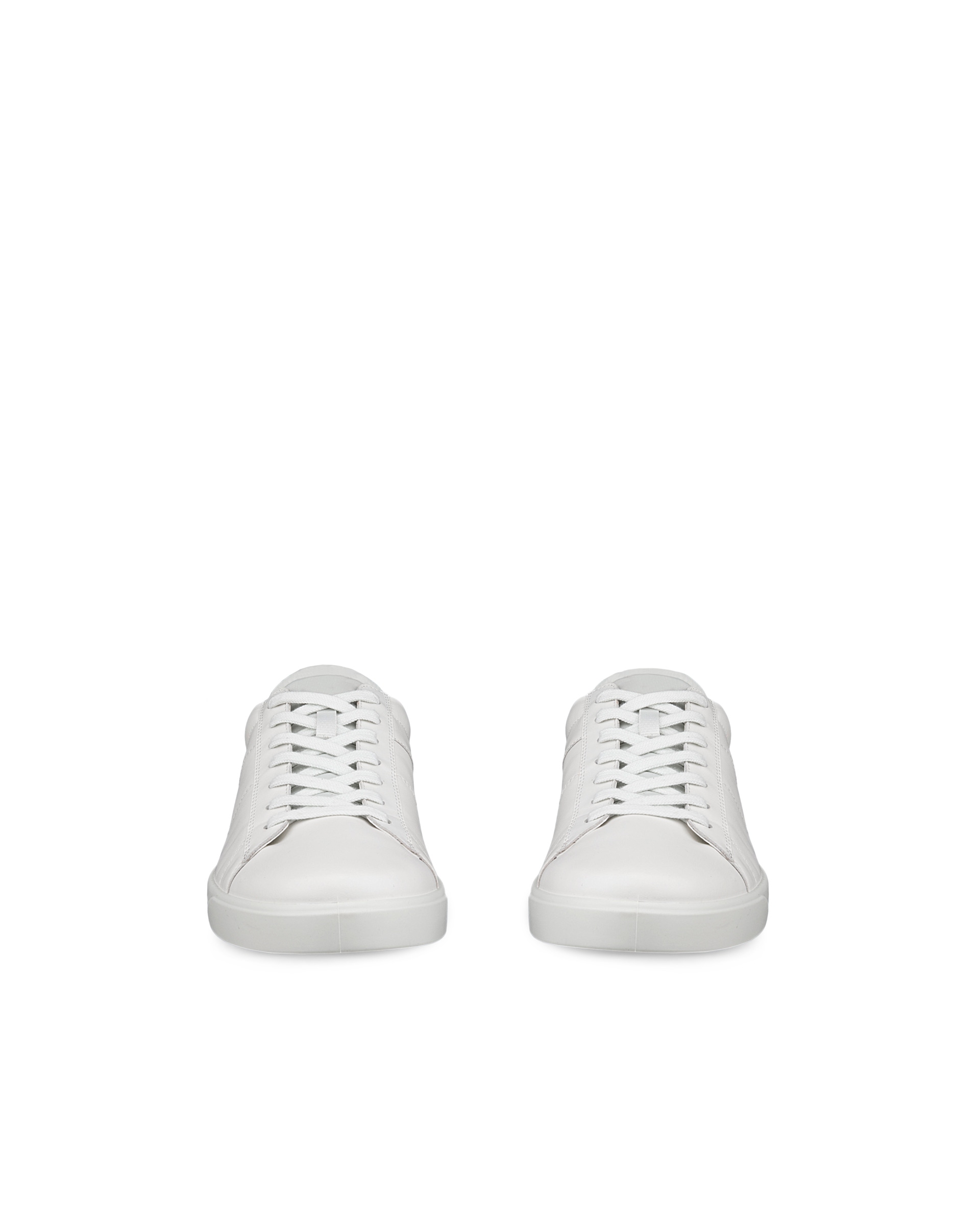 Men's ECCO® Street Lite Leather Sneaker - White - Front pair