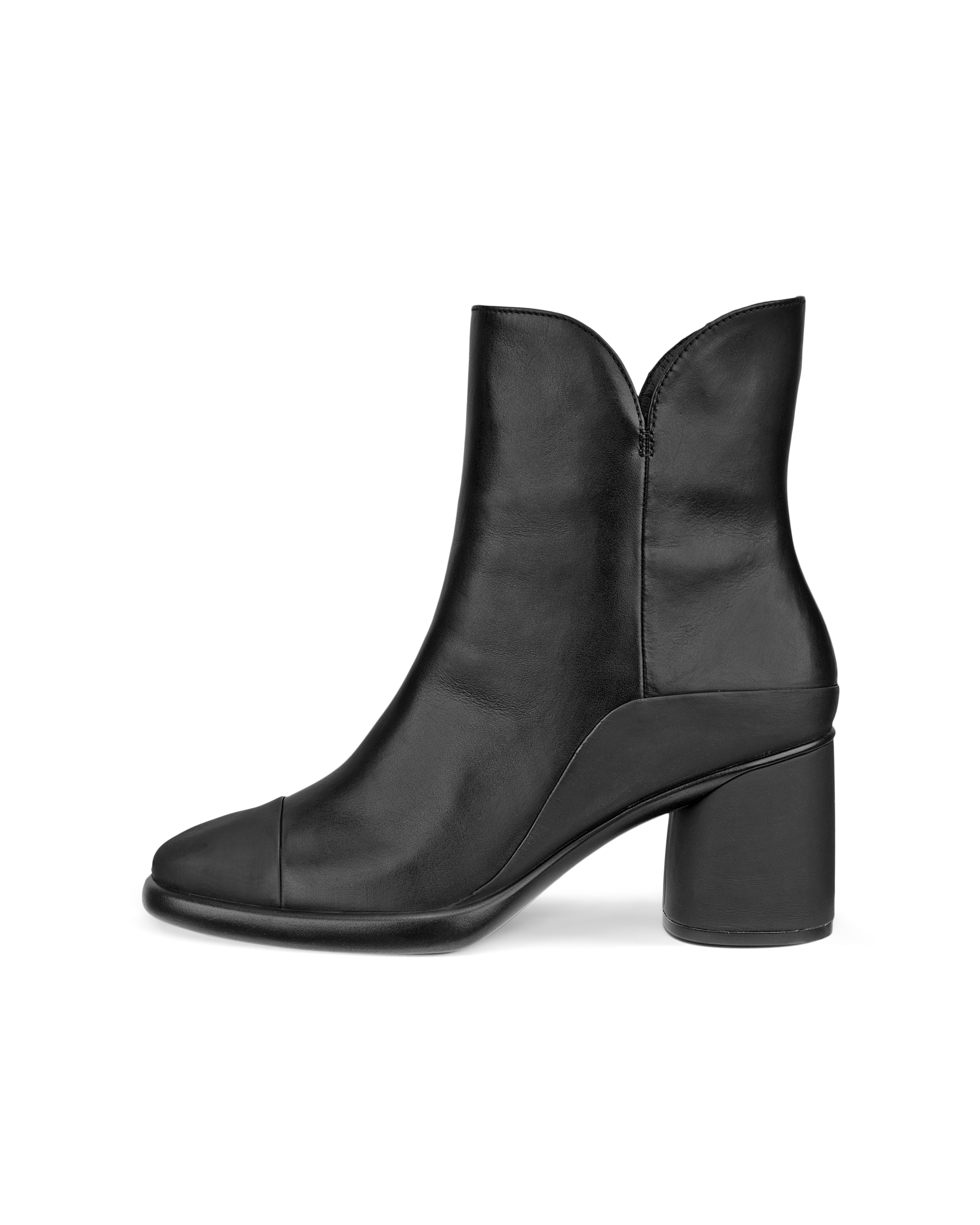 Women's ECCO® Sculpted LX 55 Leather Mid-Cut Boot - Black - Outside