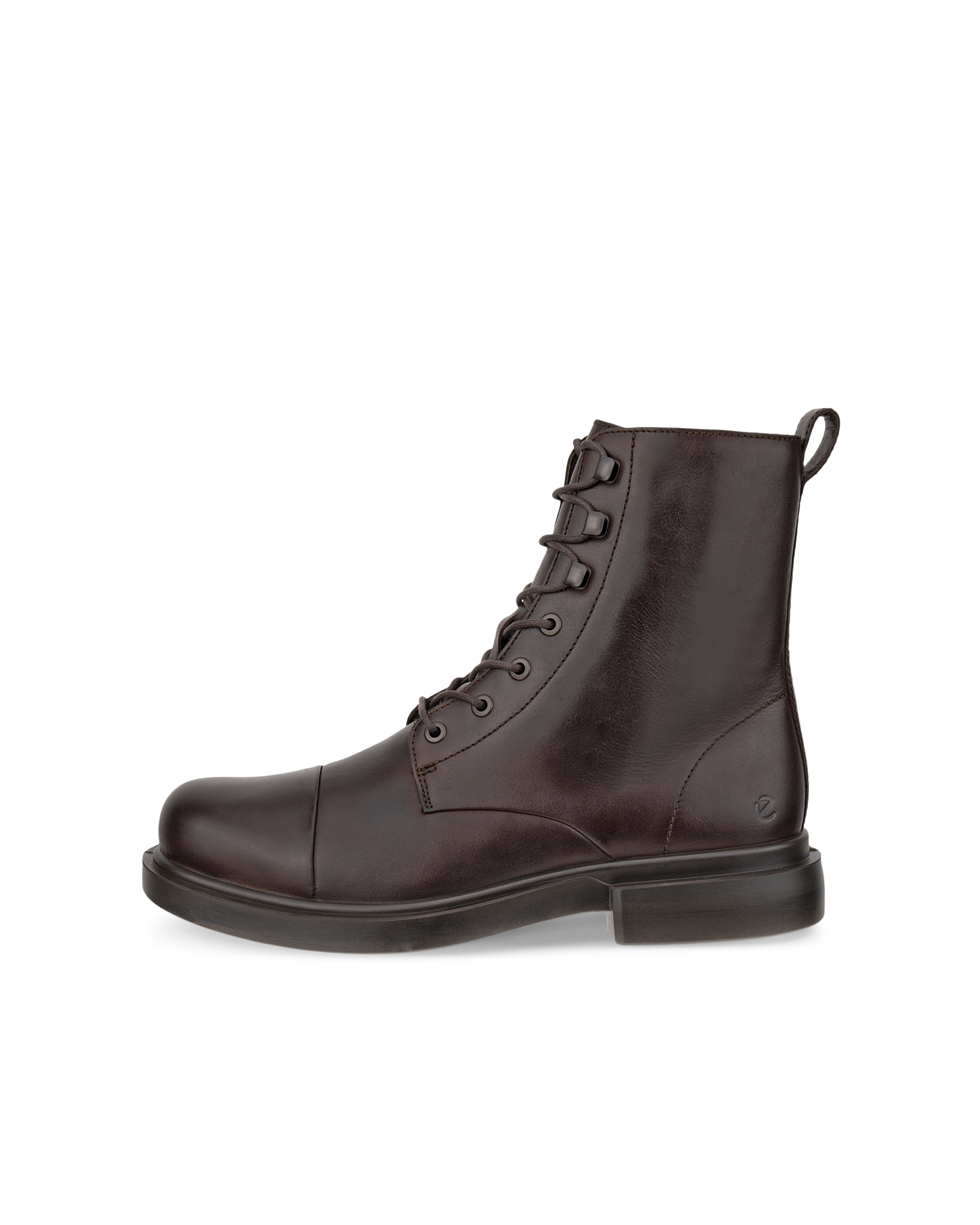 Men's ECCO Metropole Seoul Leather Mid-Cut Boot - Brown - Outside