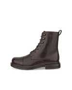 Men's ECCO® Metropole Seoul Leather Mid-Cut Boot - Brown - Outside