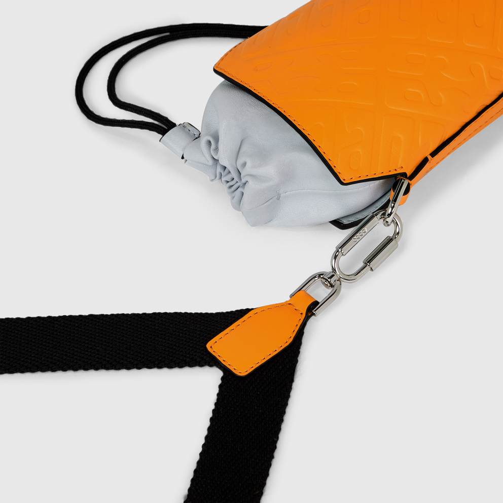 ECCO® E Leather Crossbody Bag - Orange - Detail-2